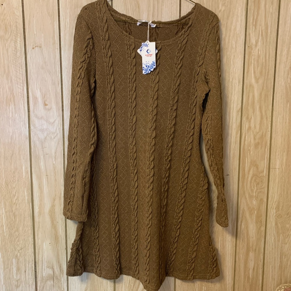 Sweater minidress size large